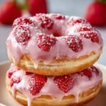 Valentines Day Strawberry Donuts