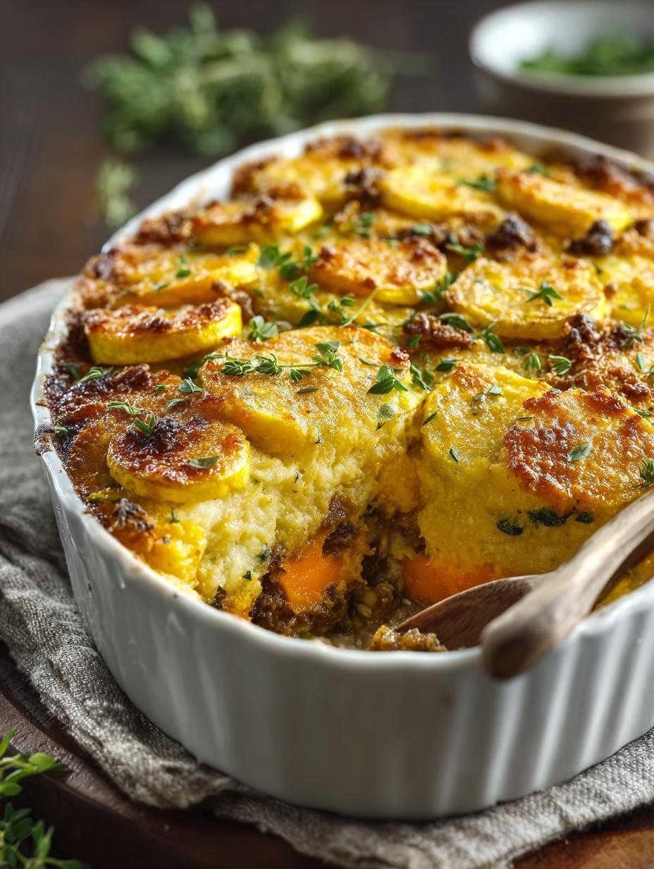 Delicious Vegan Southern Squash Casserole Recipe - Vegan Southern Squash Casserole - additional detail