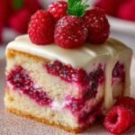 White Chocolate Raspberry Cake