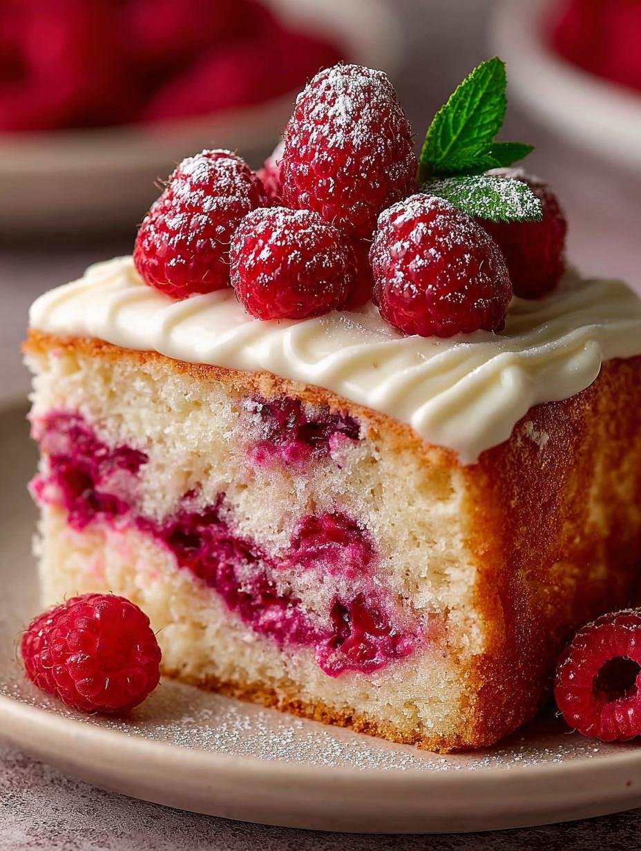 White Chocolate Raspberry Cake: 12 Delicious Layers - White Chocolate Raspberry Cake - additional detail