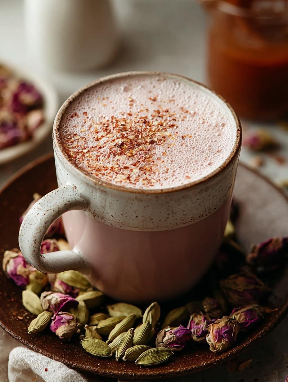 Authentic Kashmiri Pink Chai: 6 Secrets to Perfecting It - Authentic Kashmiri Pink Chai - additional detail