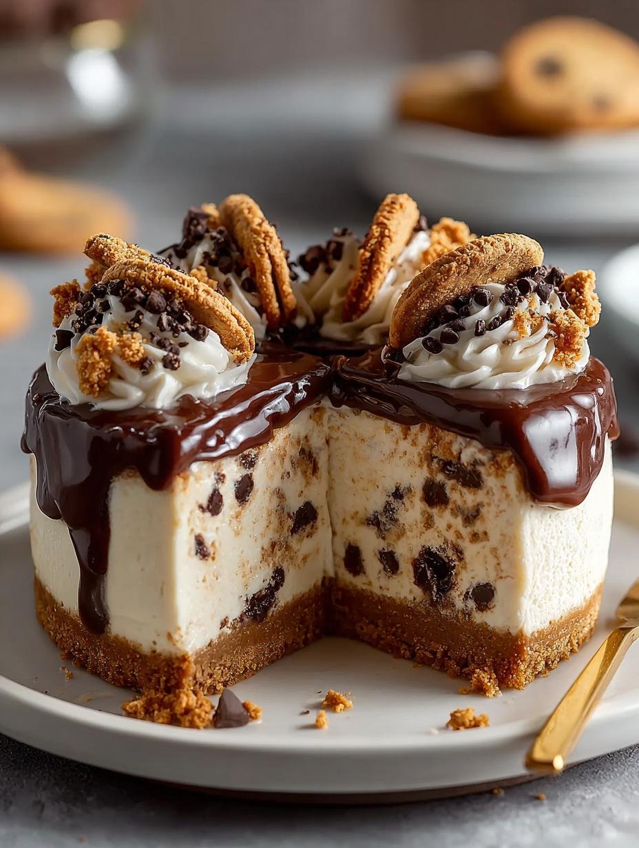 Bake Cookie Dough Cheesecake: 5 Irresistible Layers - Bake Cookie Dough Cheesecake - additional detail