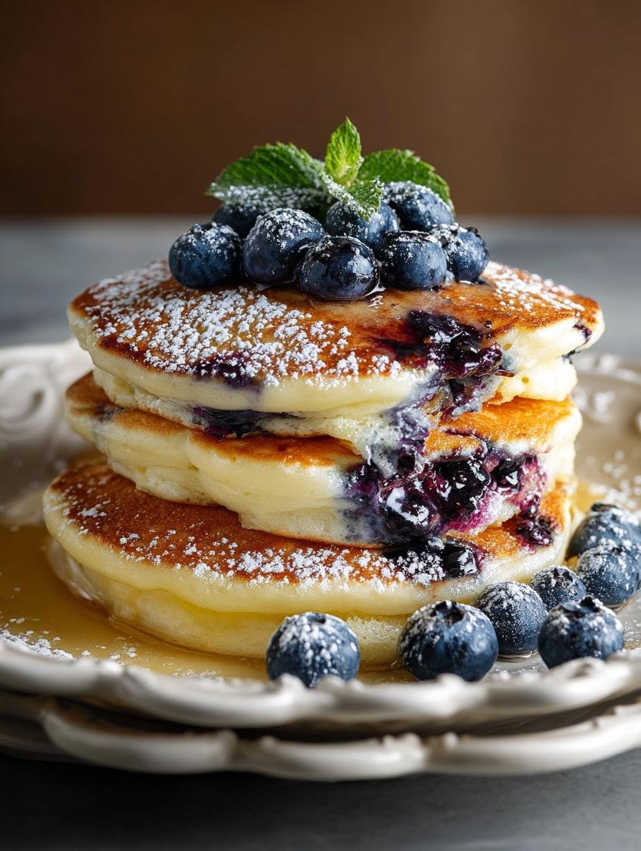 Blueberry Lemon Ricotta Pancakes: 6 Fluffy Delights - Blueberry Lemon Ricotta Pancakes - main visual representation