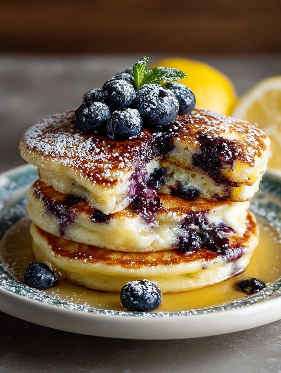 Blueberry Lemon Ricotta Pancakes: 6 Fluffy Delights - Blueberry Lemon Ricotta Pancakes - additional detail