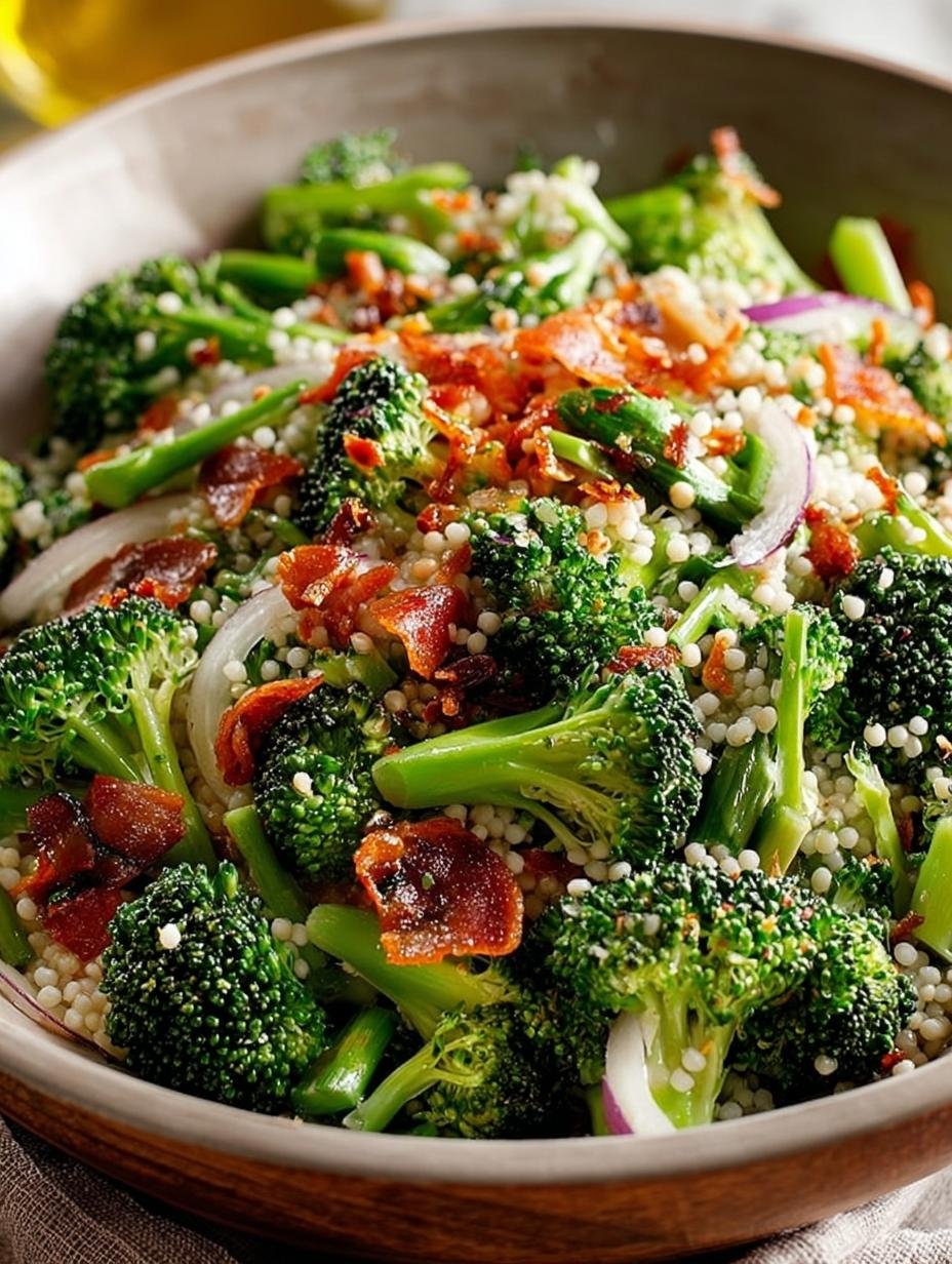 Broccoli Pearl Crunch Salad: 7 Reasons to Love It - Broccoli Pearl Crunch Salad - additional detail