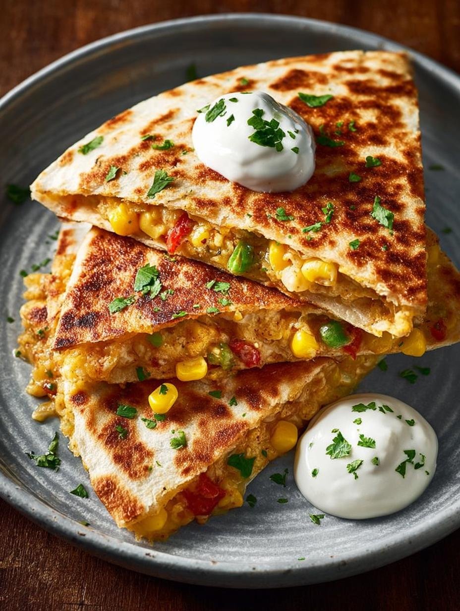 Corn Quesadillas with Cilantro