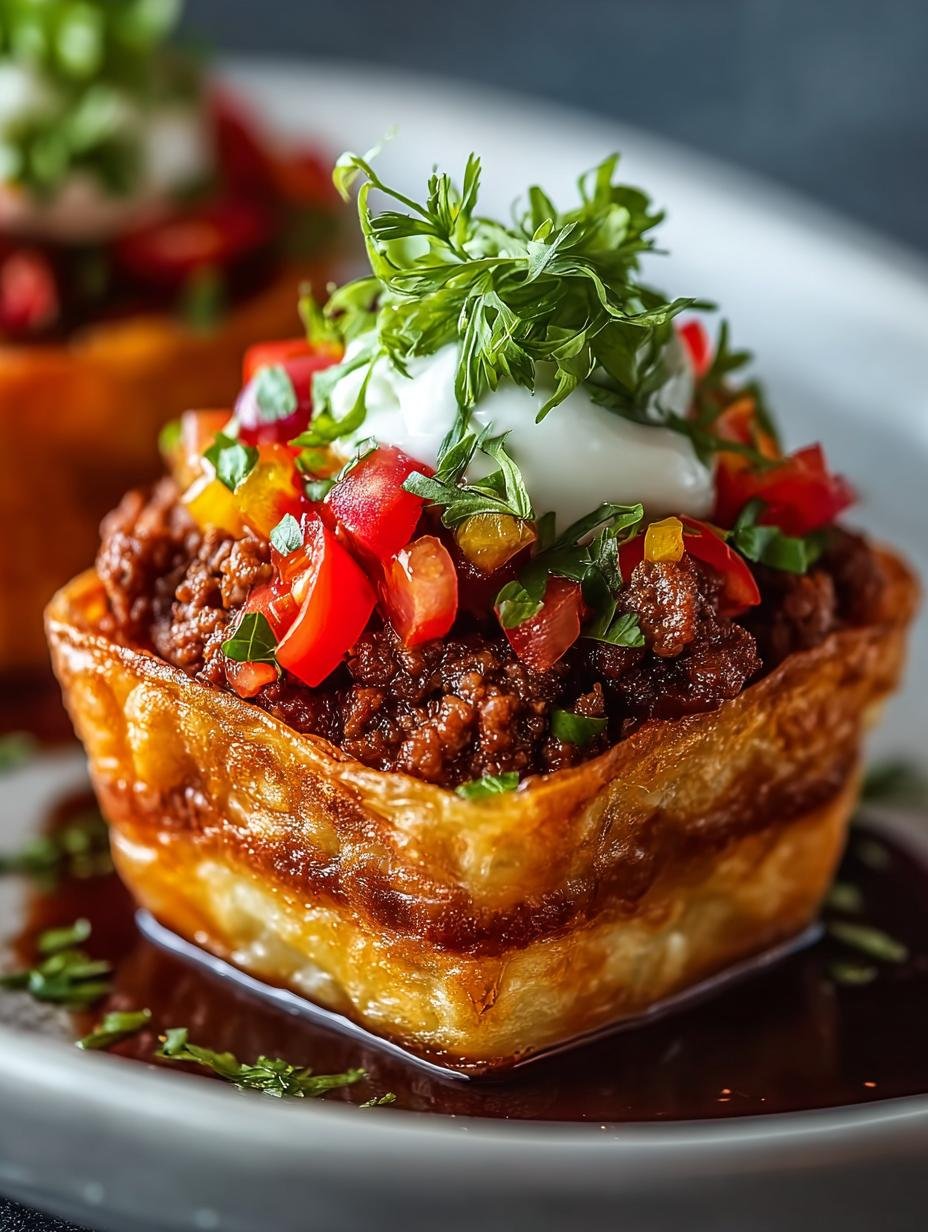 Crispy Potato Beef Chorizo: 7 Comforting Taco Cups Recipes - Crispy Potato Beef Chorizo - main visual representation