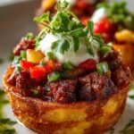 Crispy Potato Beef Chorizo