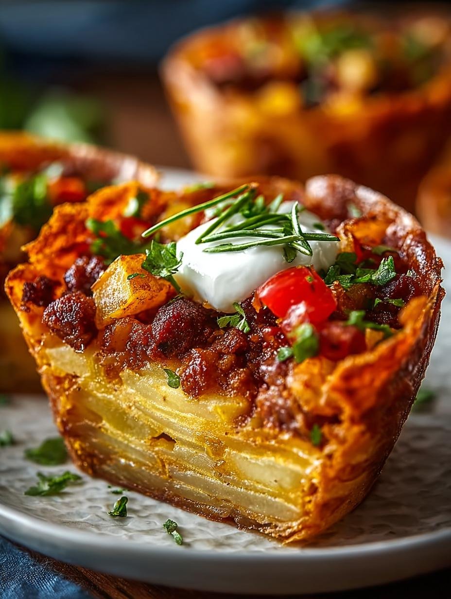 Crispy Potato Beef Chorizo: 7 Comforting Taco Cups Recipes - Crispy Potato Beef Chorizo - additional detail