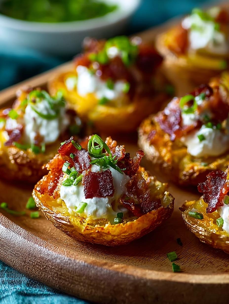 Delicious Crunchy Mini Potato Skins for Any Occasion - Crunchy Mini Potato Skins - additional detail