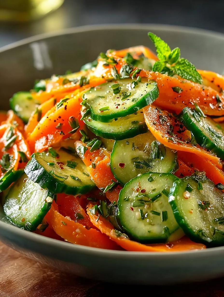 Refreshing Cucumber Carrot Salad: 15-Minute Delight - Cucumber Carrot Salad - main visual representation