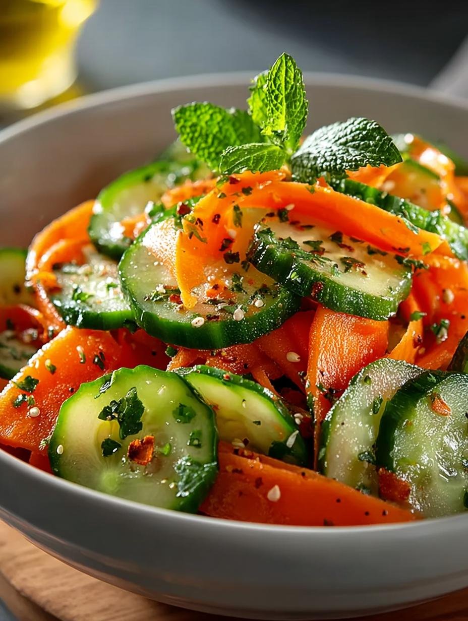 Refreshing Cucumber Carrot Salad: 15-Minute Delight - Cucumber Carrot Salad - additional detail
