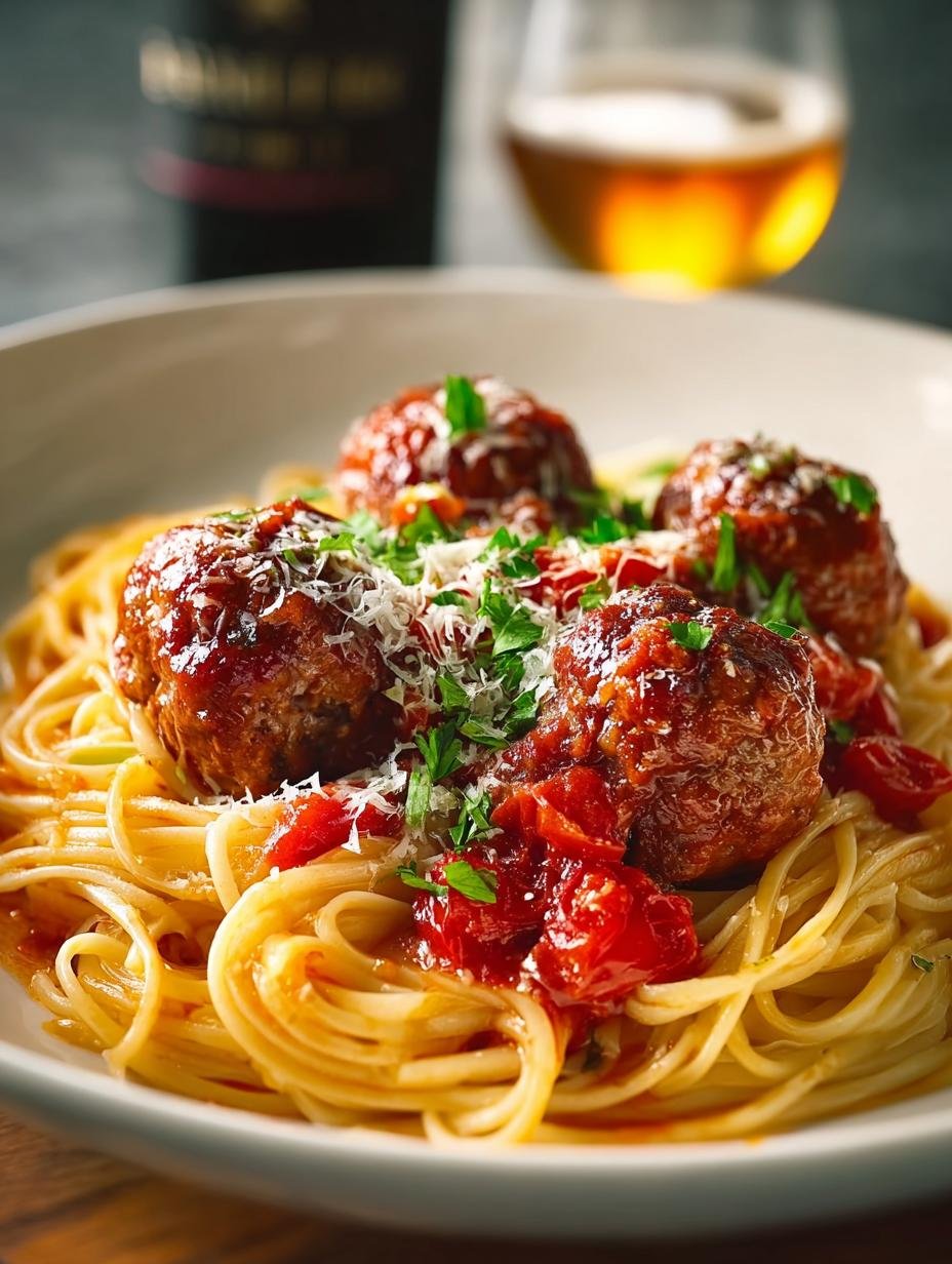 Drunken Spaghetti Meatballs: 5 Irresistible Ways to Indulge - Drunken Spaghetti Meatballs - additional detail