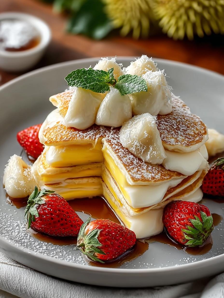 Delicious Durian Cream Pancakes: A Tropical Treat - Durian Cream Pancakes - additional detail