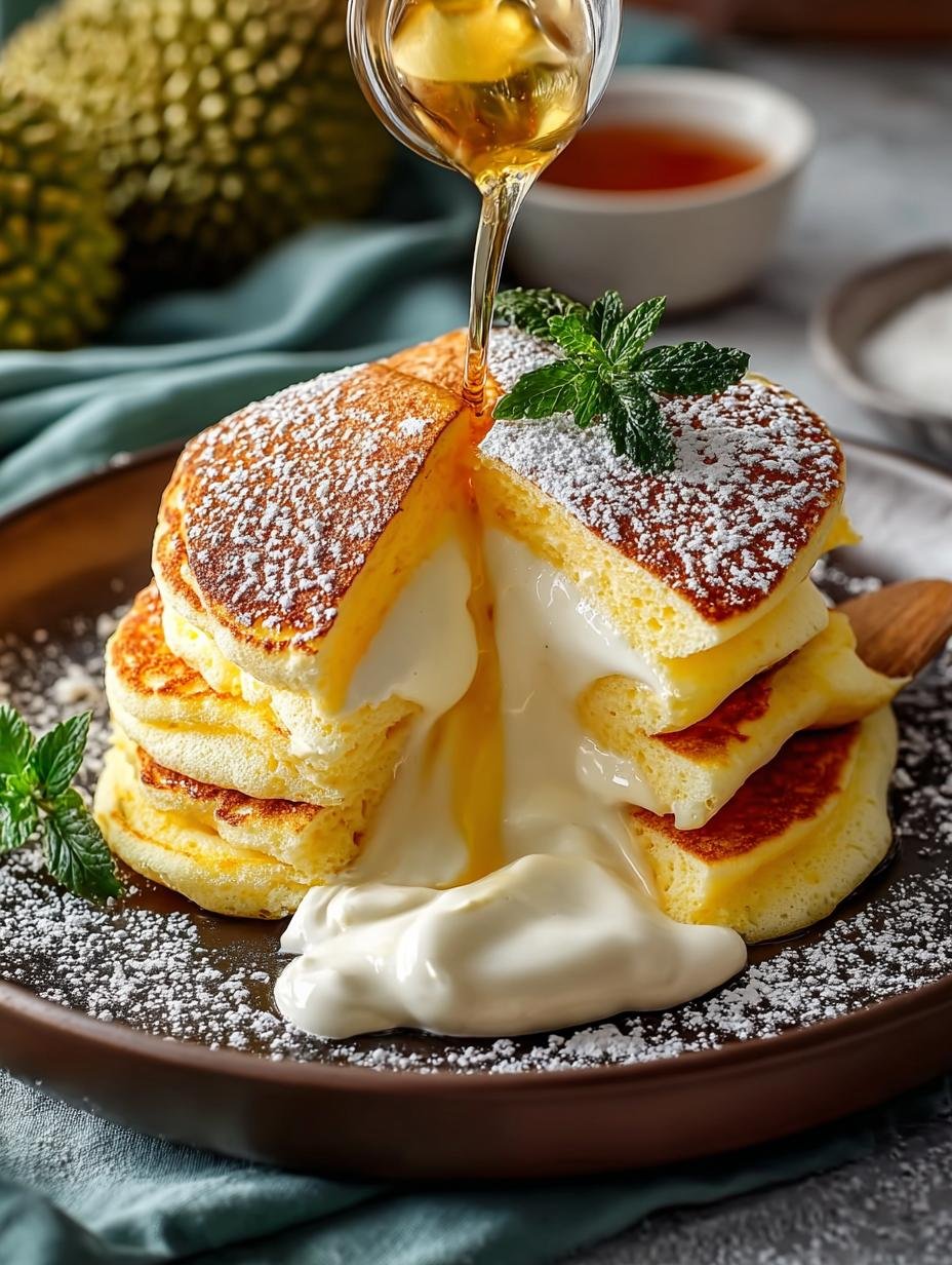 Durian Cream Pancakes