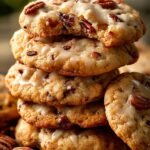 Frosted Butter Pecan Cookies