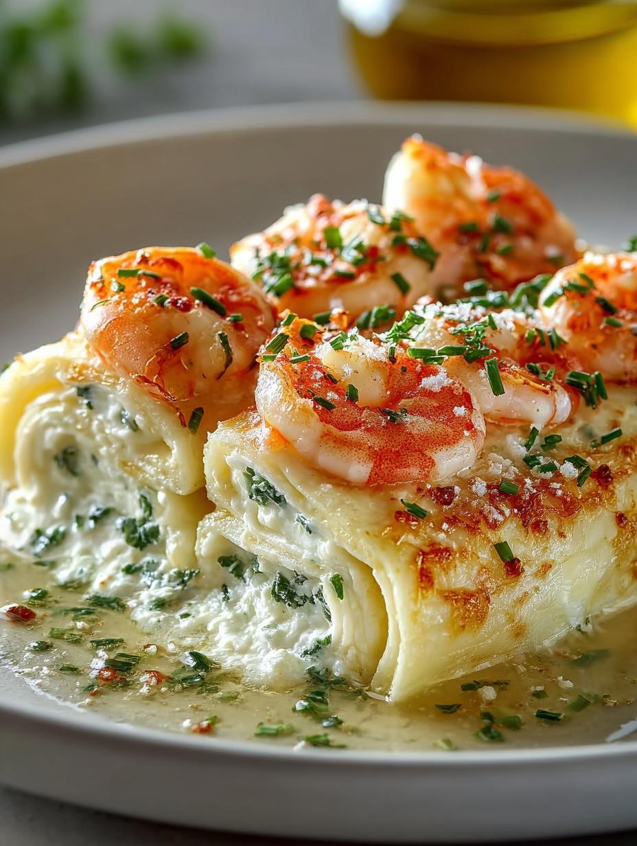Garlic Shrimp Cream Cheese Manicotti Rolls You’ll Adore - Garlic Shrimp Cream Cheese - additional detail