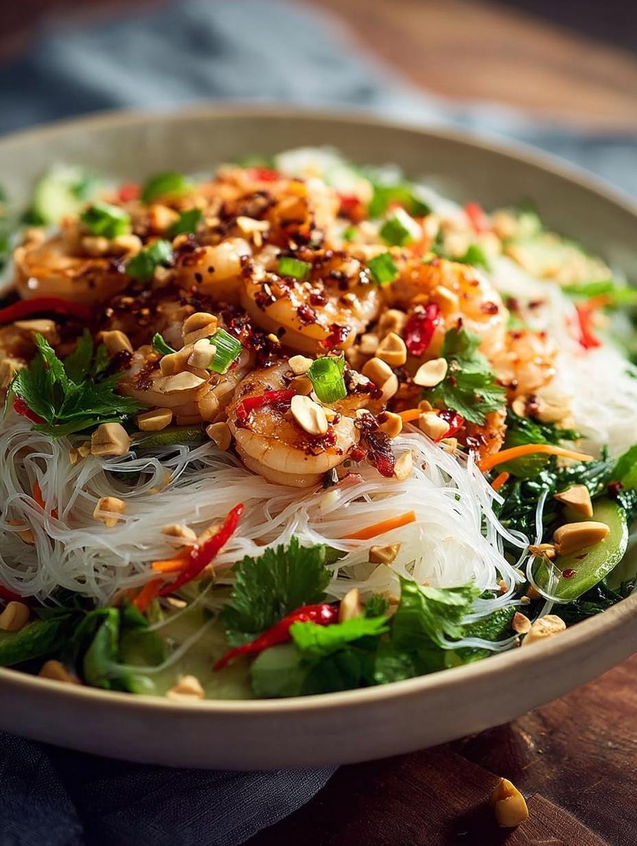 Glass Noodle Salad with Chicken: A Zesty Delight