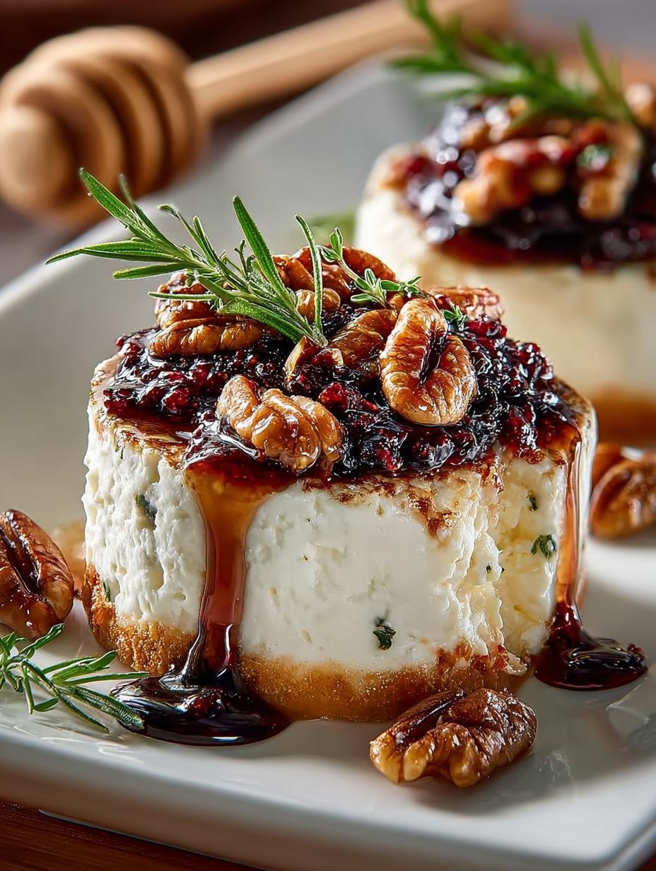 Delicious Goat Cheese Appetizer Fig with Jam and Pecans - Goat Cheese Appetizer Fig - main visual representation