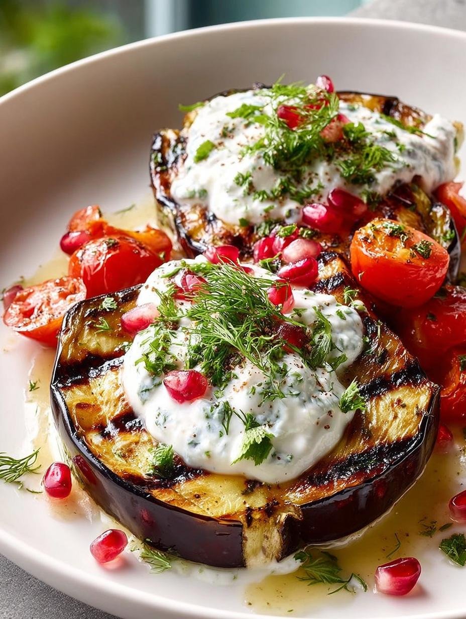 Grilled Eggplant with Yogurt