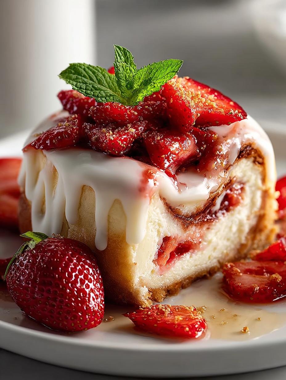 Heavenly Strawberry Cheesecake Cinnabon Bliss in 12 Steps - Heavenly Strawberry Cheesecake Cinnabon - main visual representation