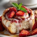 Heavenly Strawberry Cheesecake Cinnabon