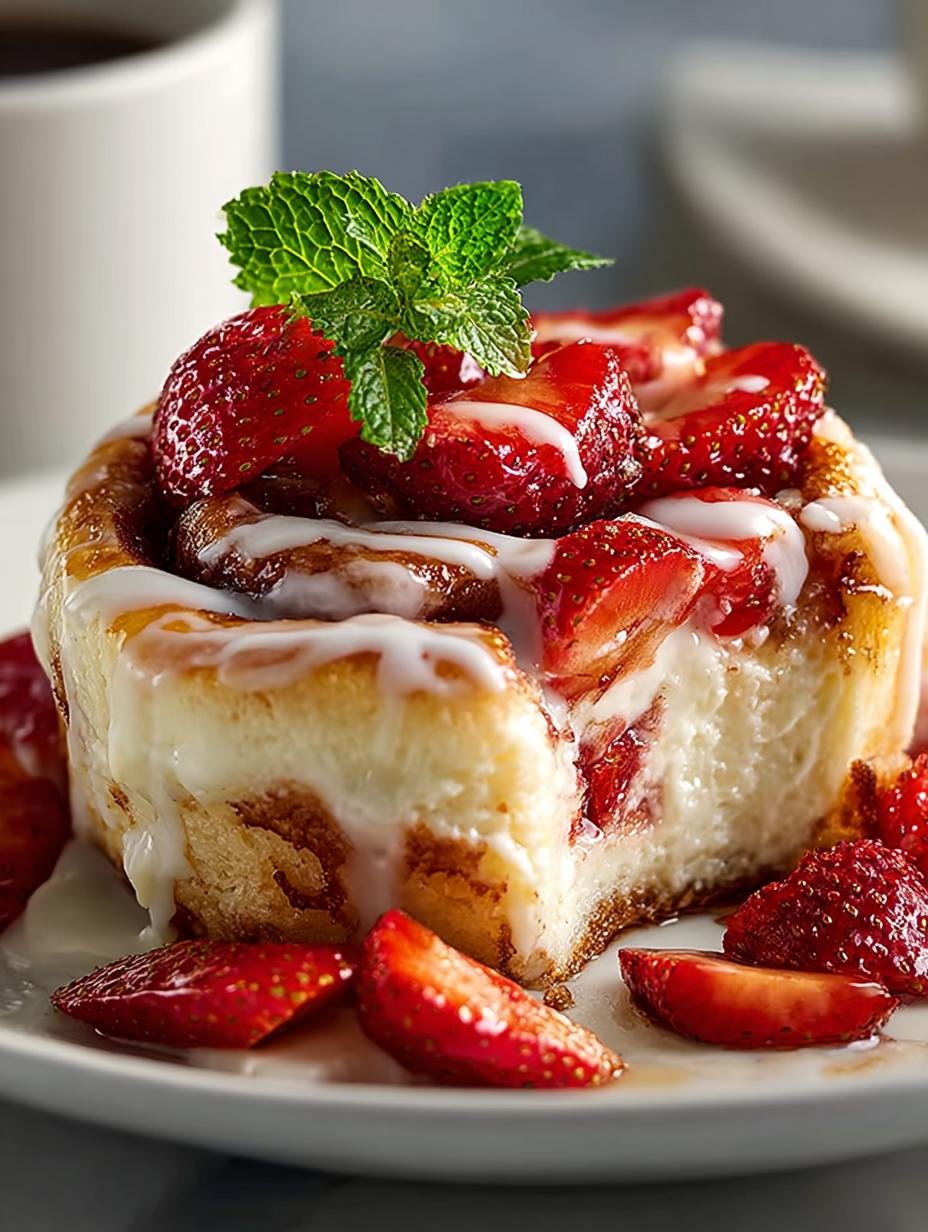 Heavenly Strawberry Cheesecake Cinnabon Bliss in 12 Steps - Heavenly Strawberry Cheesecake Cinnabon - additional detail