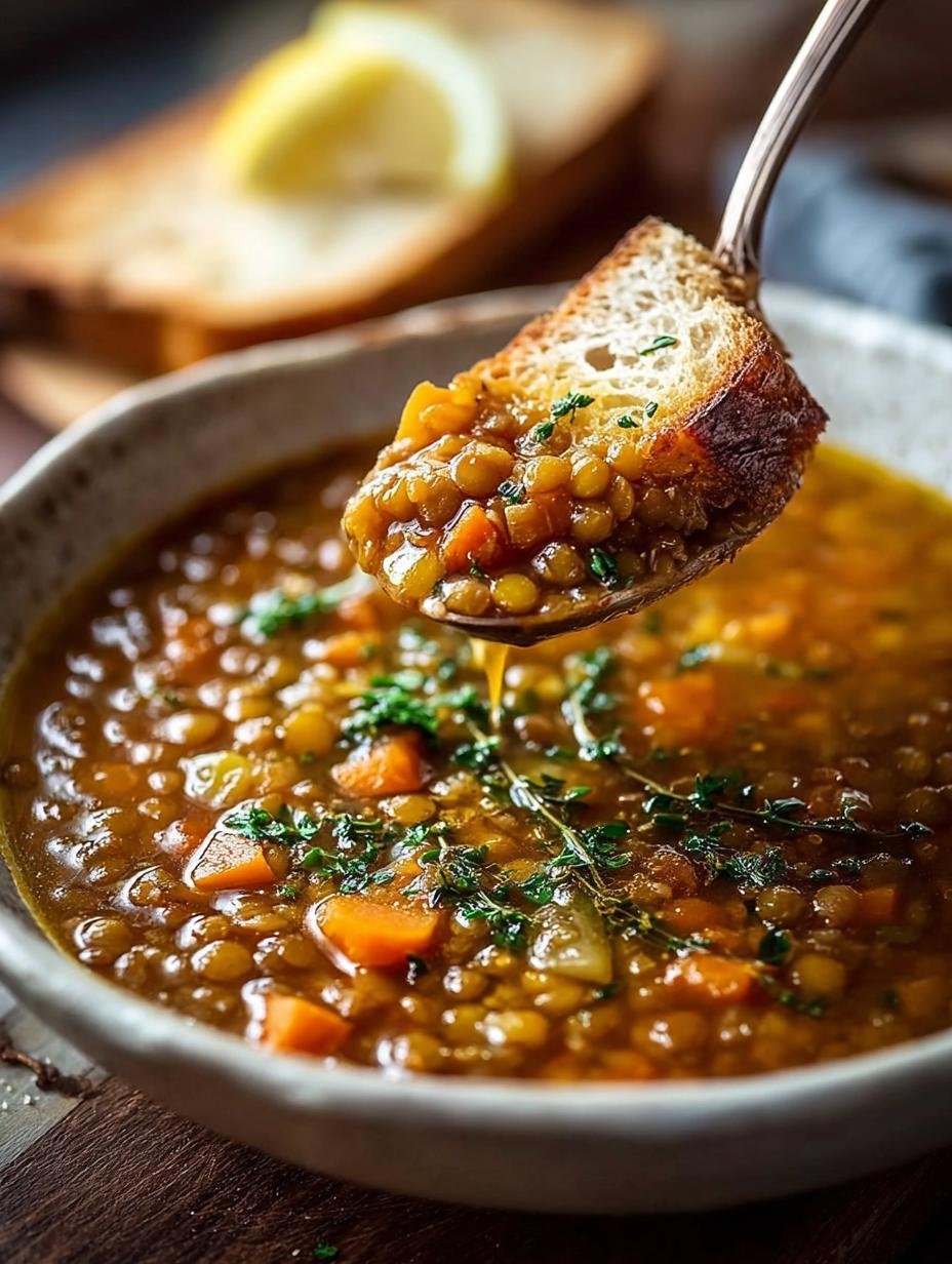 Lentil Soup with Lemon: A Comforting Delight for All - Lentil Soup with Lemon - additional detail