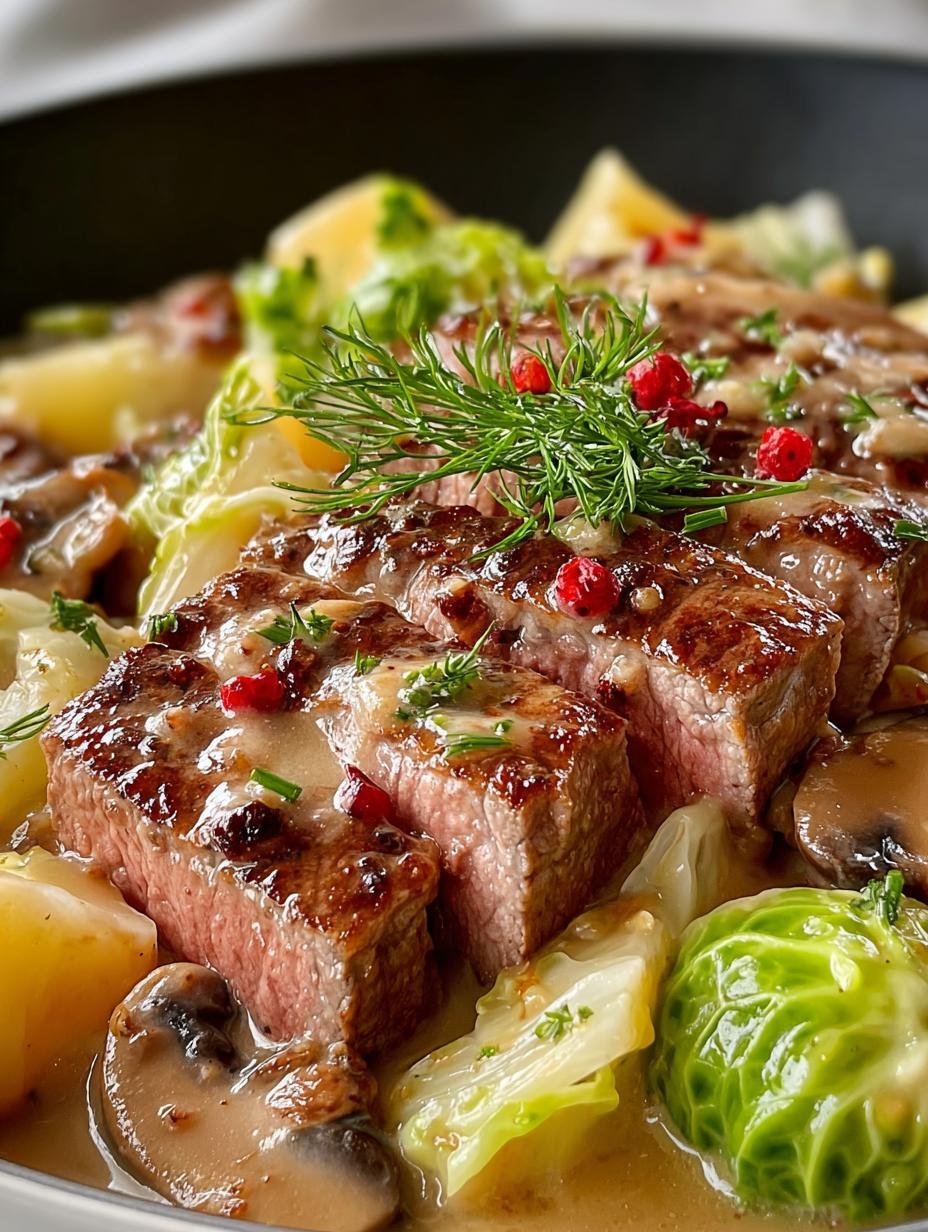 Easy Low Carb Cabbage Beef Stroganoff You’ll Love - Low Carb Cabbage Beef - main visual representation