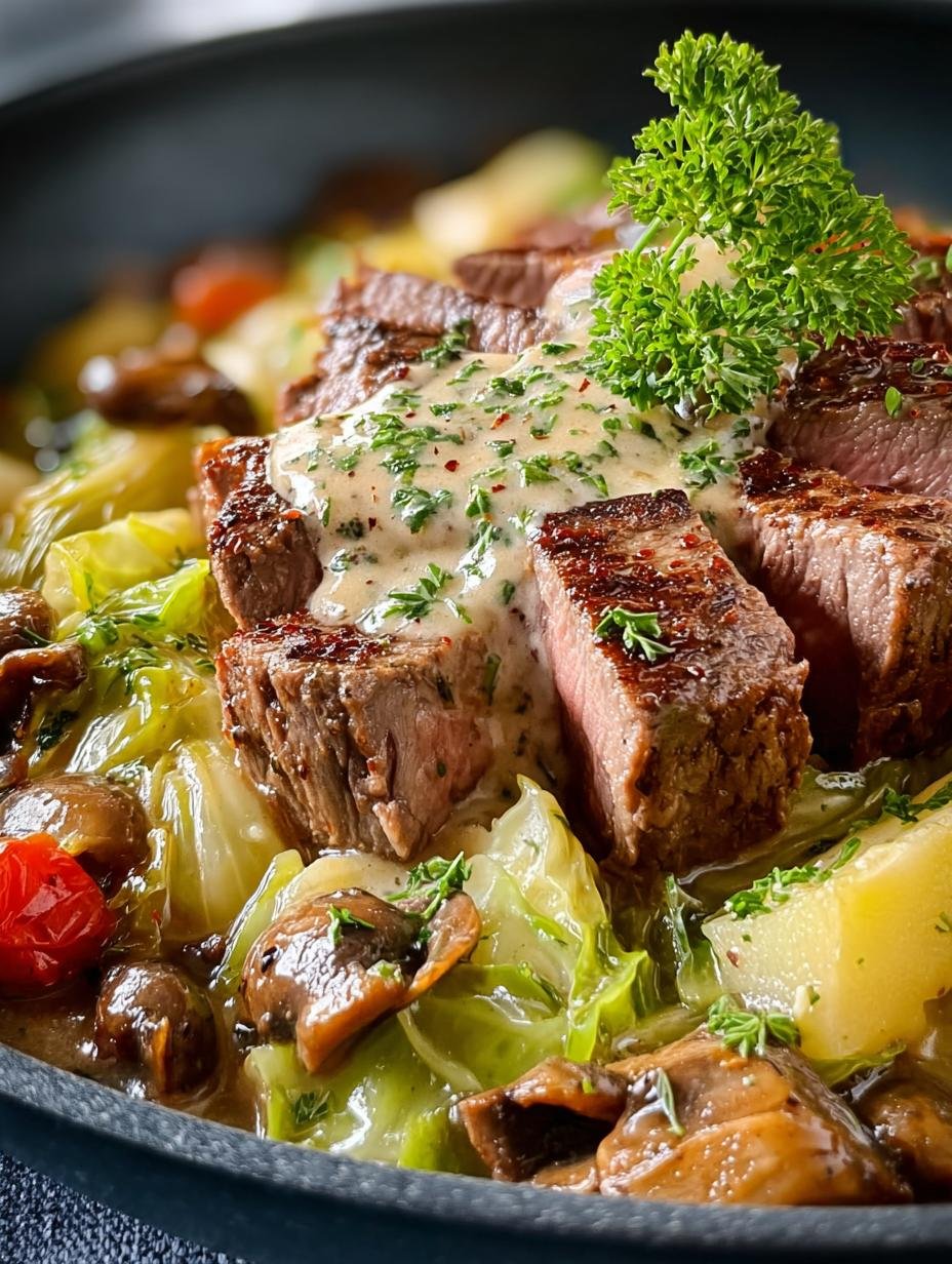 Easy Low Carb Cabbage Beef Stroganoff You’ll Love