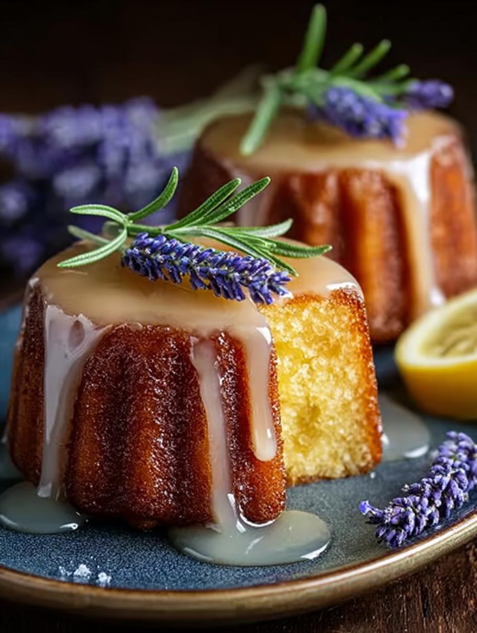 Mini Lemon Cakes with Lavender Glaze: 12 Irresistible Treats - Mini Lemon Cakes with - main visual representation