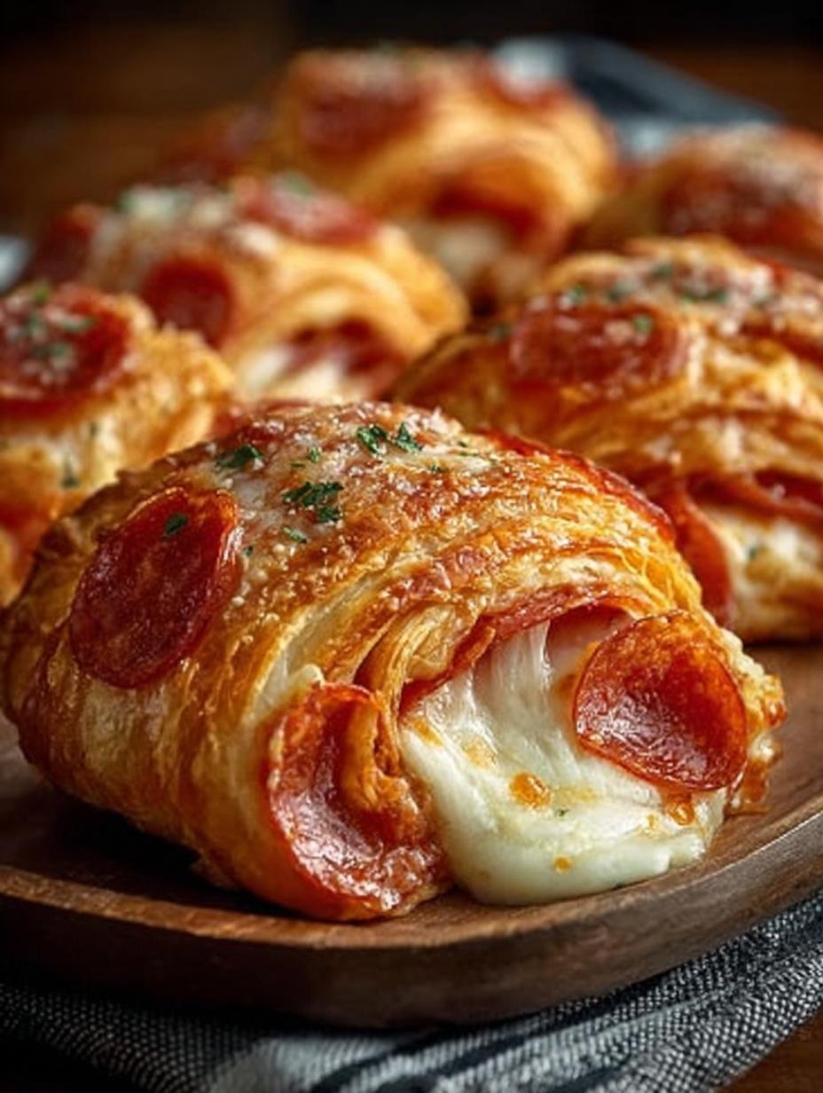 Mozzarella Pepperoni Croissant Rolls: 8 Flaky Treats - Mozzarella Pepperoni Croissant Rolls - additional detail