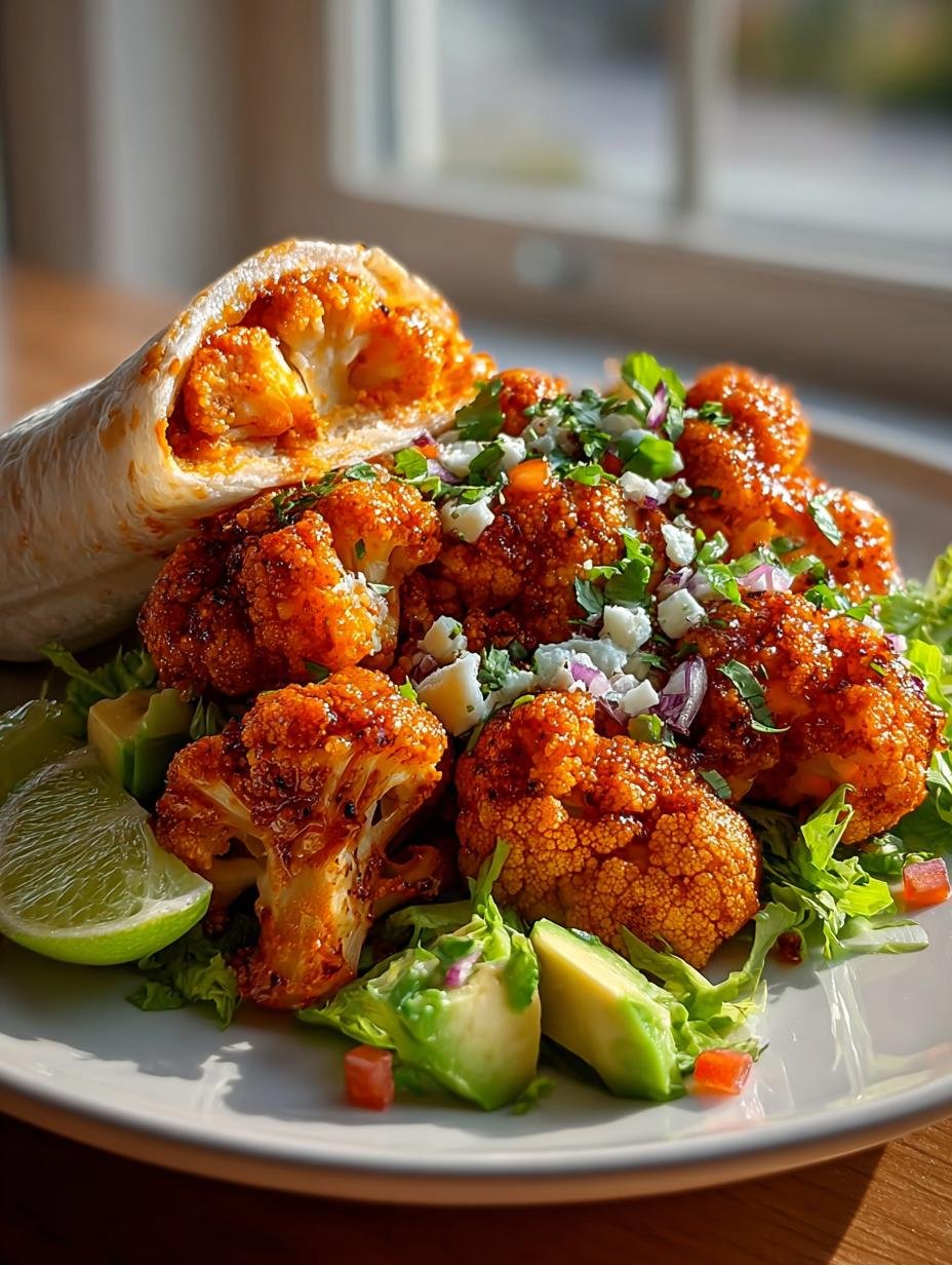Must Try Buffalo Cauliflower Ranch Burrito Wraps That Wow - Must Try Buffalo Cauliflower - main visual representation