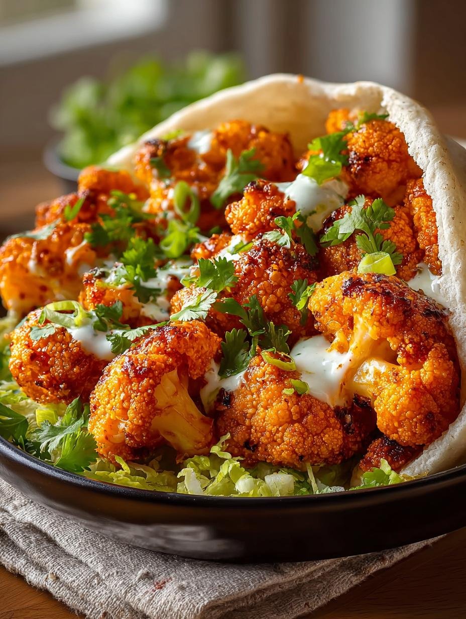 Must Try Buffalo Cauliflower Ranch Burrito Wraps That Wow - Must Try Buffalo Cauliflower - additional detail