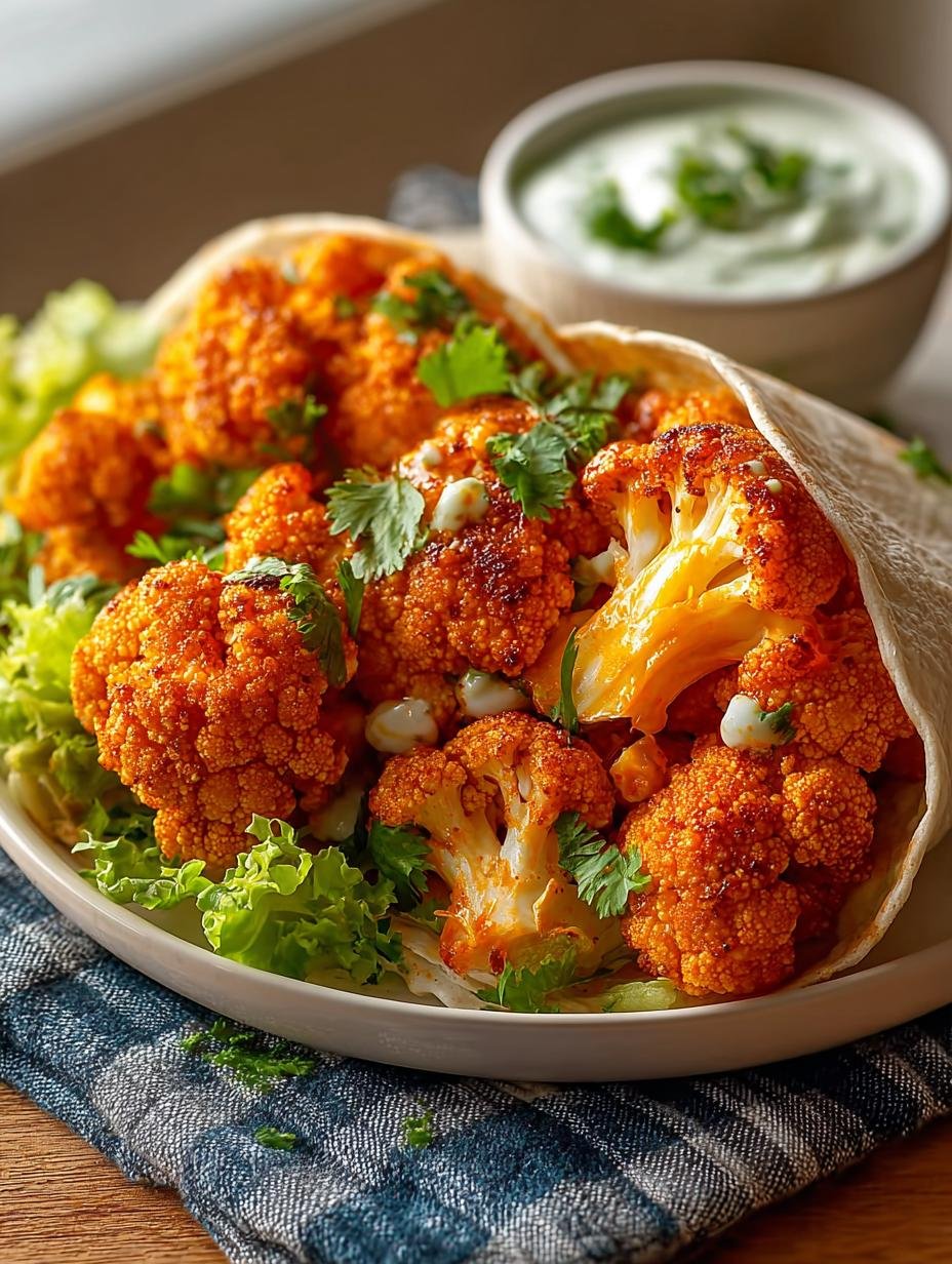 Must Try Buffalo Cauliflower Ranch Burrito Wraps That Wow
