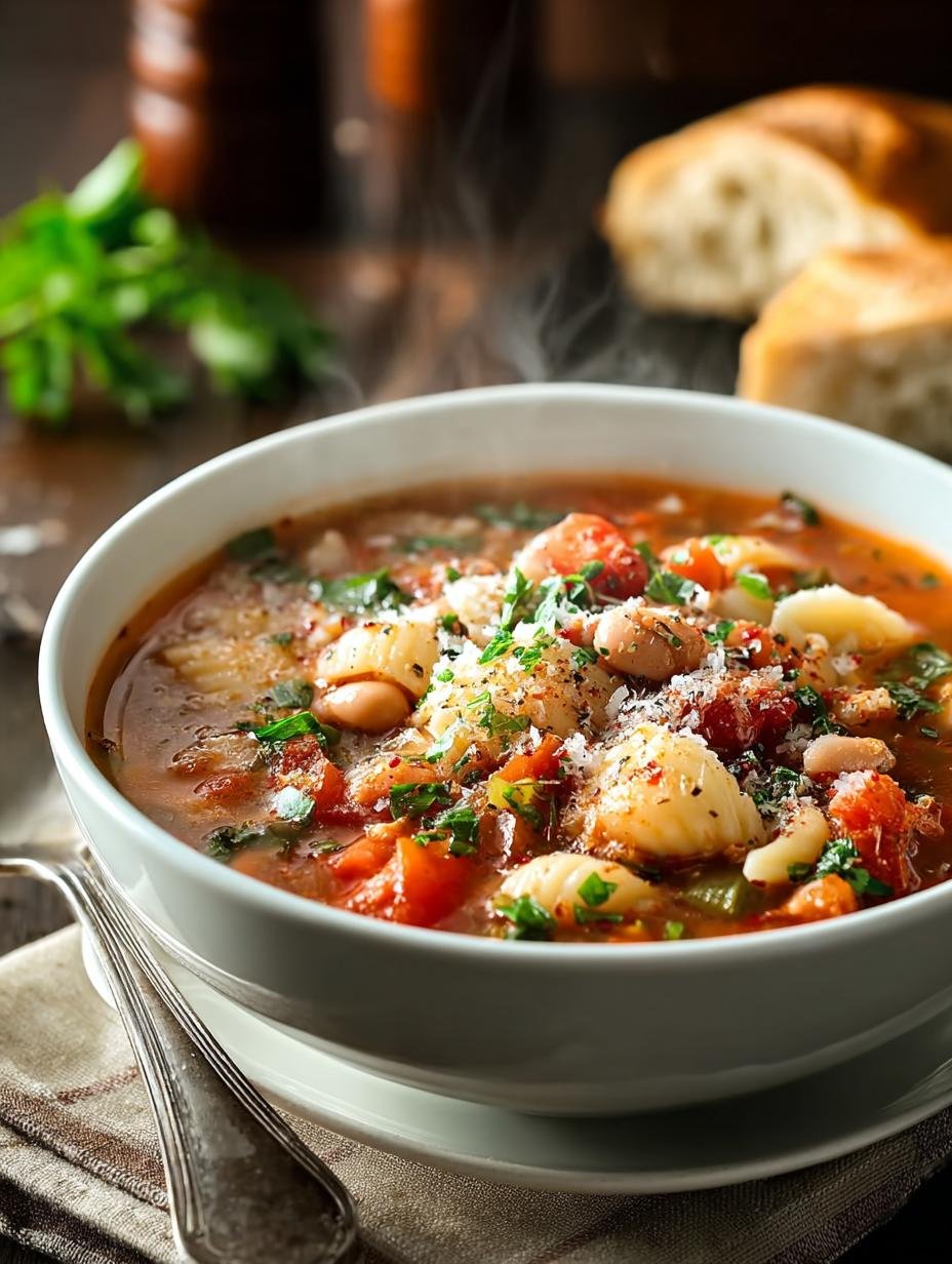 Warm Up with Hearty Pasta Fagioli Soup Delight - Pasta Fagioli Soup - additional detail