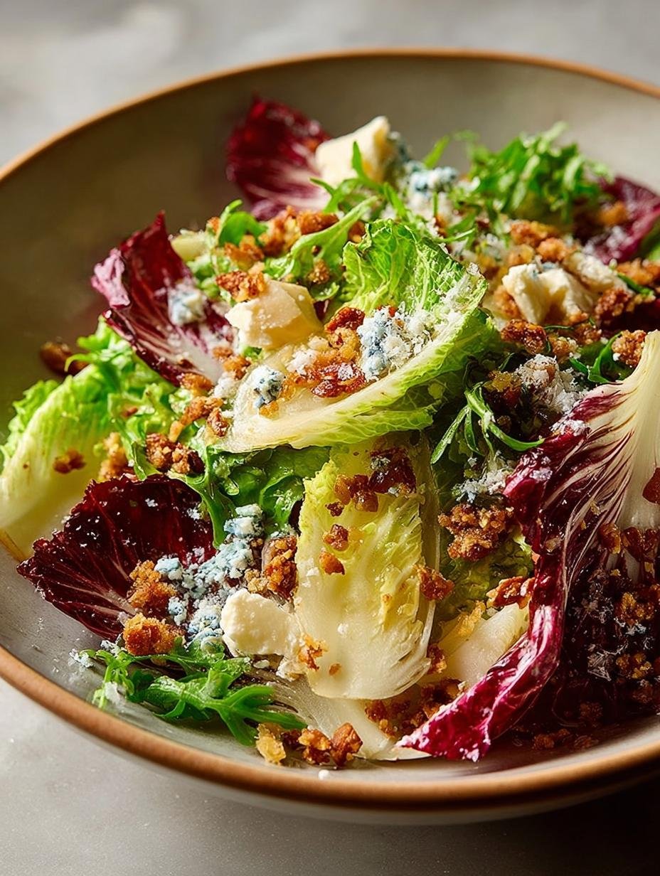 Radicchio Endive Salad with Miso Dressing for Fresh Flavor - Radicchio Endive Salad with - main visual representation