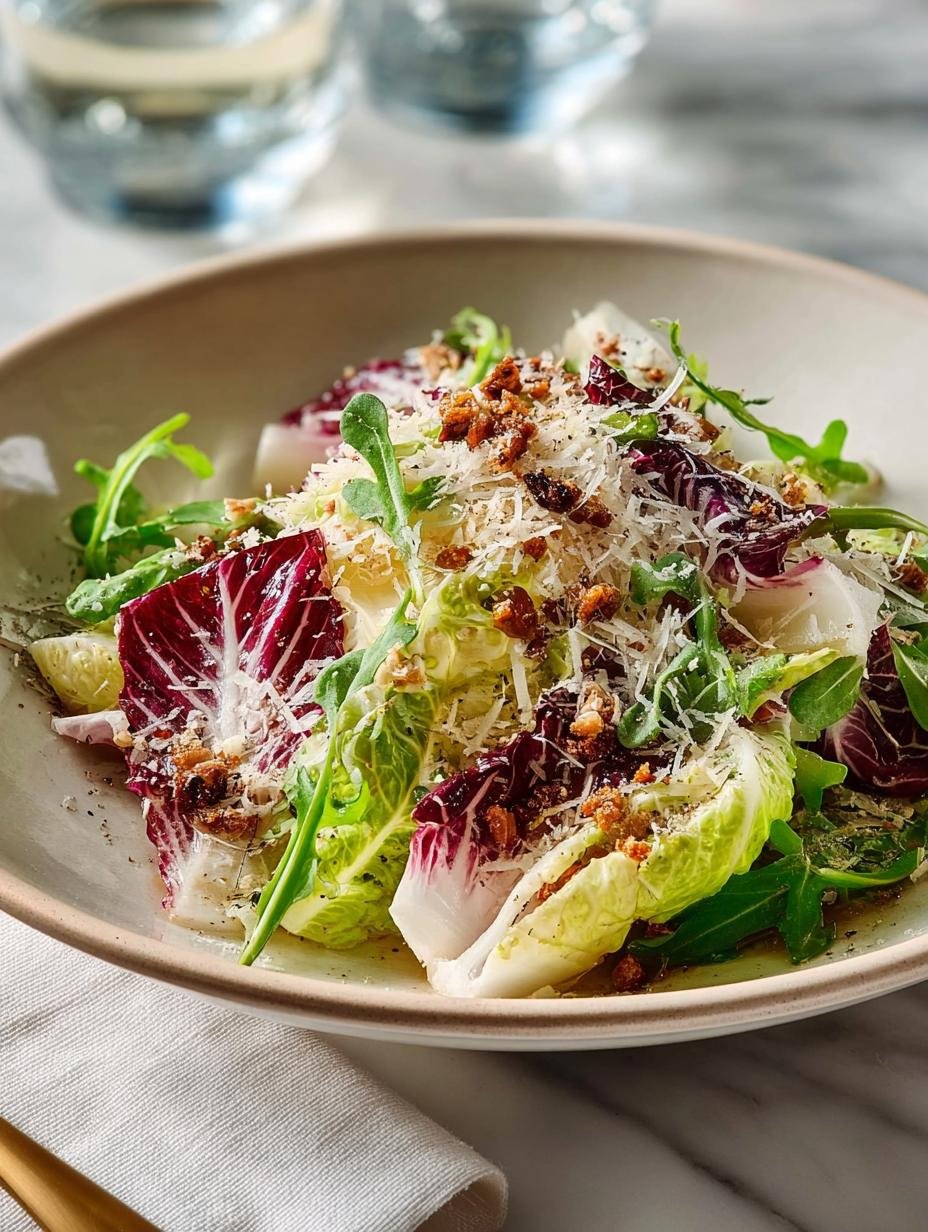 Radicchio Endive Salad with Miso Dressing for Fresh Flavor - Radicchio Endive Salad with - additional detail
