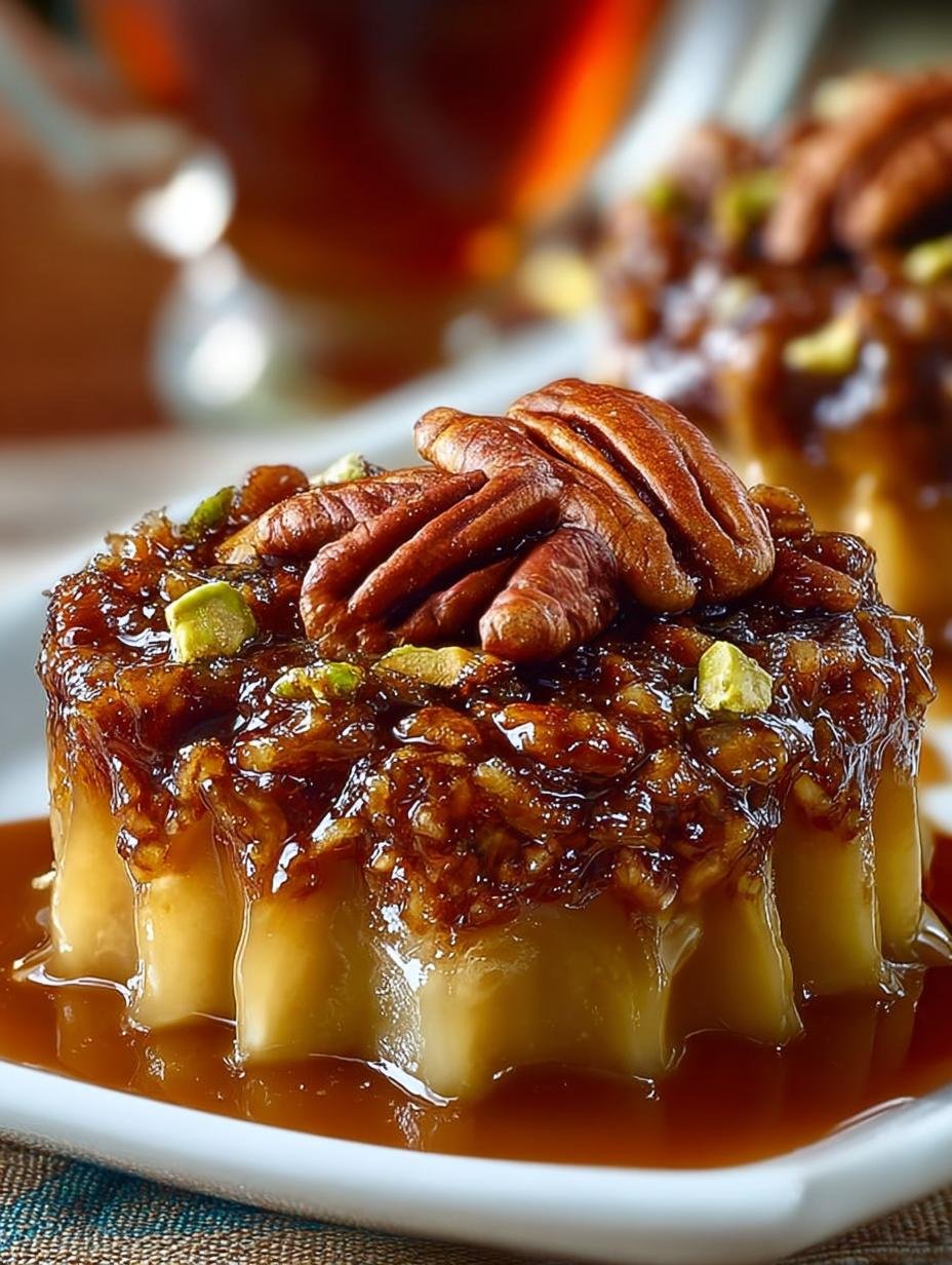 Sweet Crunchy Pecan Caramel Baklava Cups Delight - Sweet Crunchy Pecan Caramel - additional detail