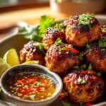 Thai Baked Chicken Meatballs