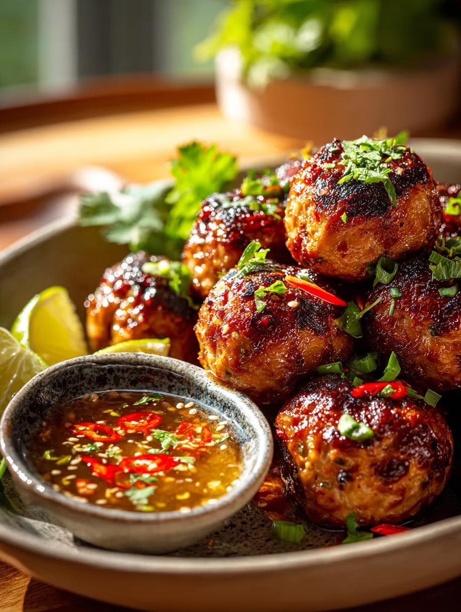 Thai Baked Chicken Meatballs: 7 Irresistible Flavors