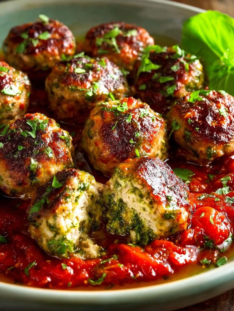 Savory Turkey Pesto Meatballs in 35 Minutes - Turkey Pesto Meatballs - additional detail