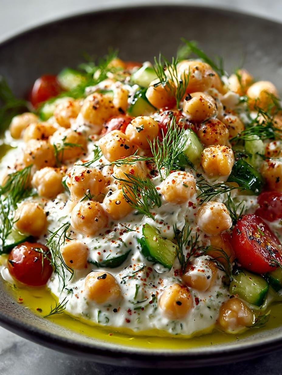 Delicious Tzatziki Chickpea Salad for Every Occasion - Tzatziki Chickpea Salad - additional detail