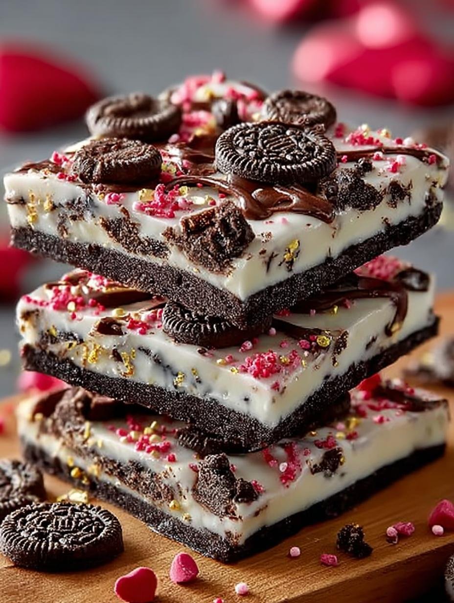 Delicious Valentines Oreo Bark for Sweethearts - Valentines Oreo Bark - additional detail