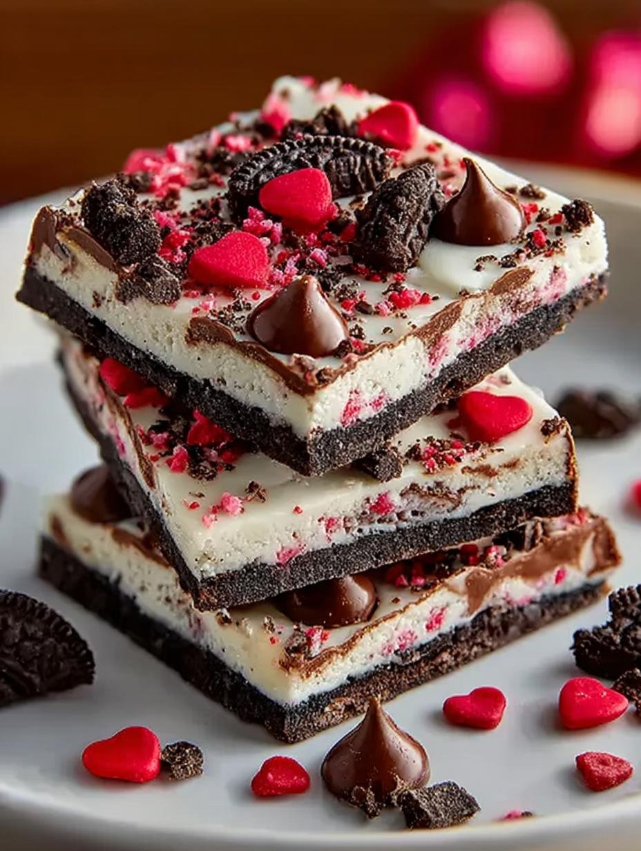 Delicious Valentines Oreo Bark for Sweethearts
